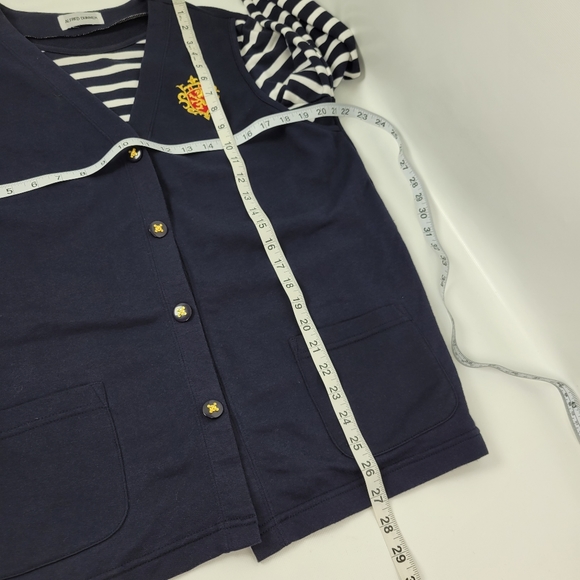 Alfred Dunner Cotton Nautical Sweater Sz Large - Picture 7 of 8